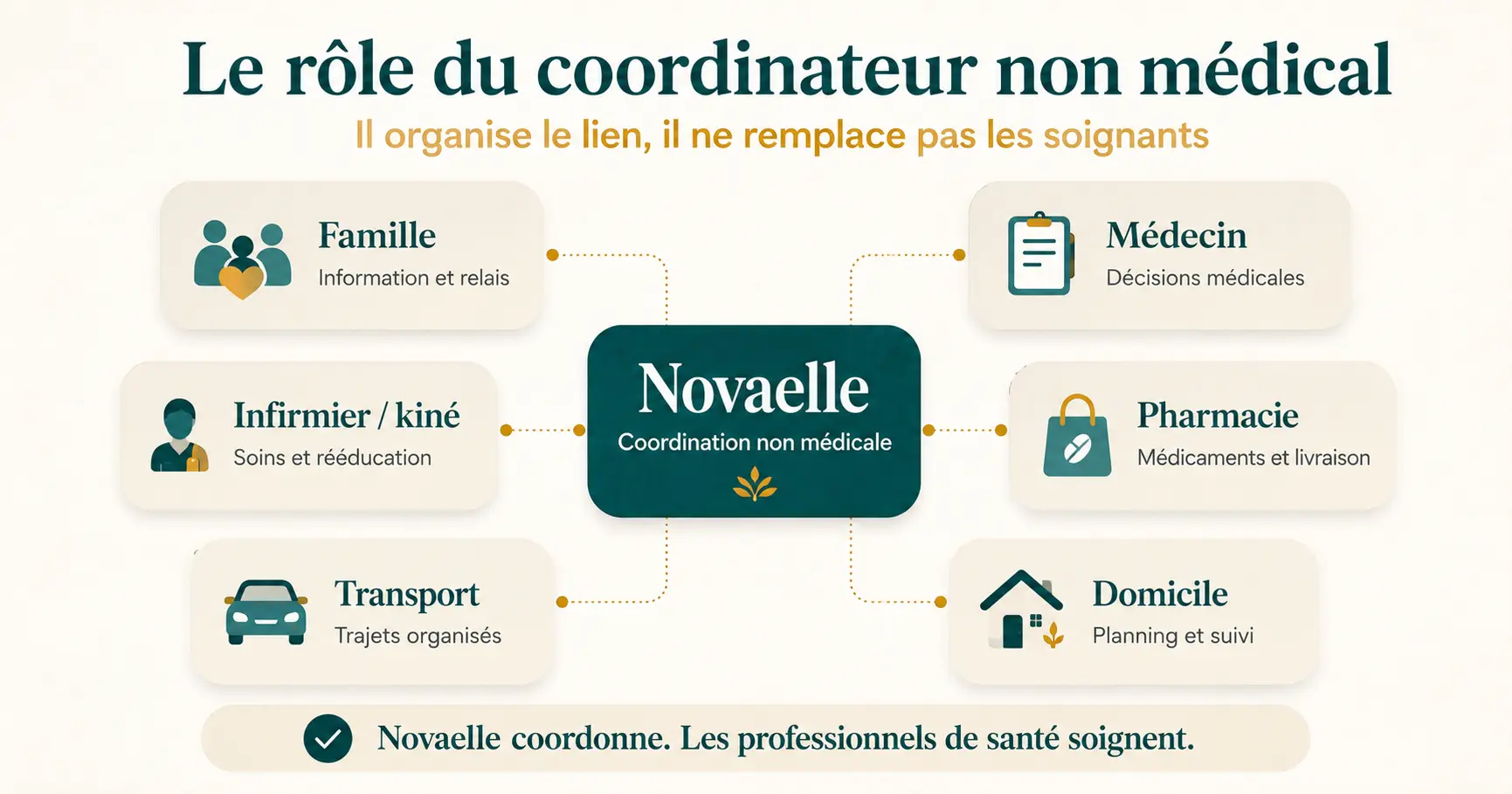 Schéma du service de coordination non médicale à domicile et de ses missions