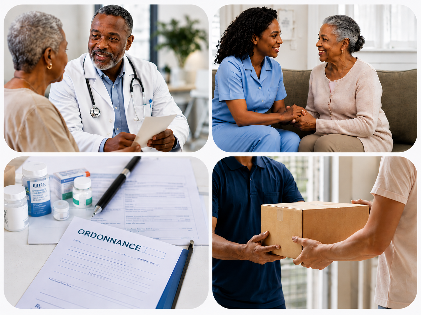 Coordination Novaelle Services : rendez-vous médicaux, intervenants à domicile, prescriptions et livraisons en Martinique